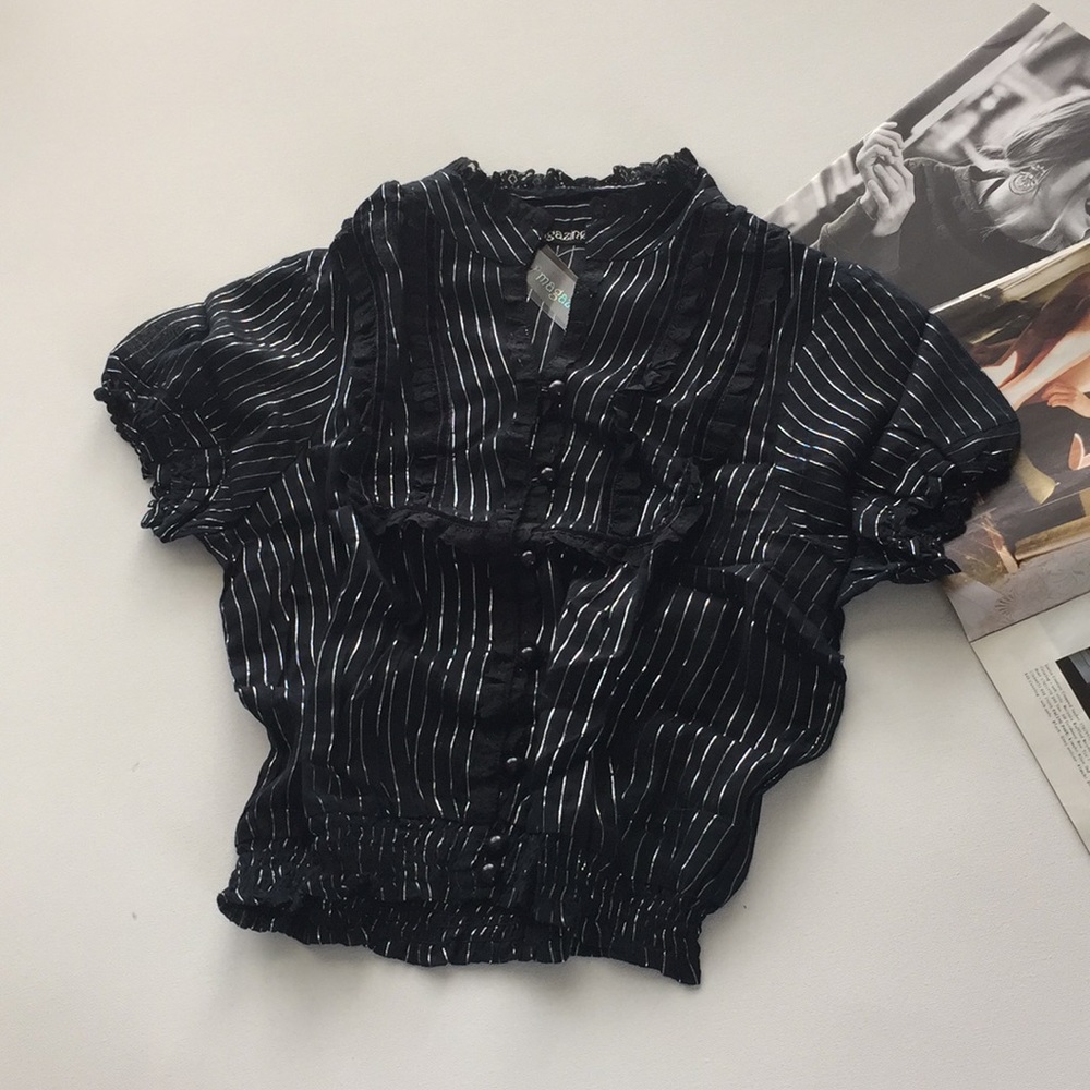 ✂️  ruffled cropped top